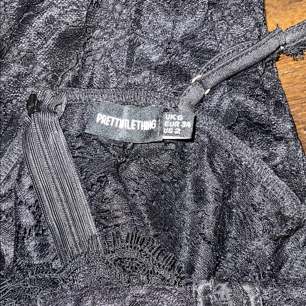 4 for $40 - PrettyLittleThing Black Lace Dress - Picture 10 of 14